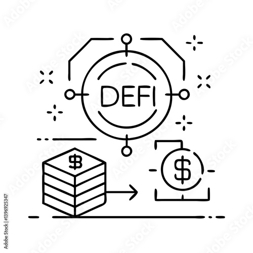 decentralized finance defi icon, decentralized finance defi vector illustration-simple illustration of decentralized finance defi, perfect for decentralized finance defi logos and icons