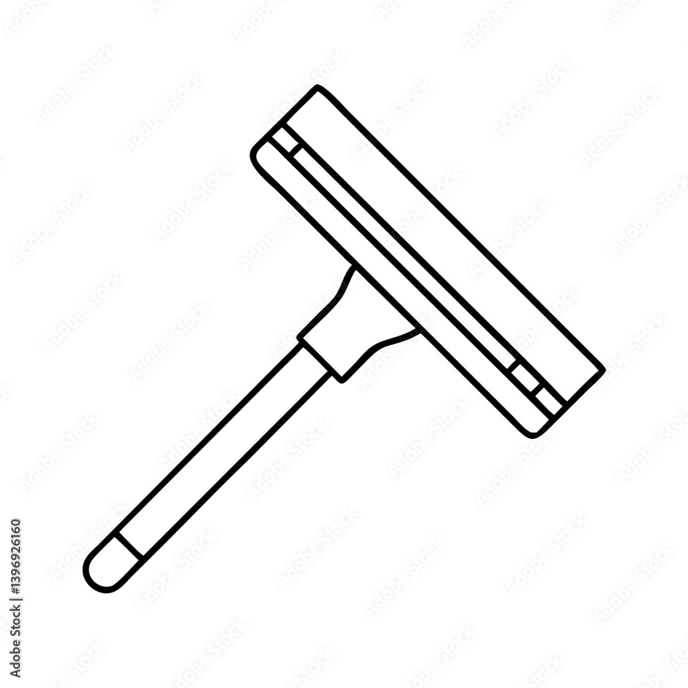 squeegee icon, squeegee line art - simple line art of squeegee, perfect for squeegee logos and icons squeegee icon, squeegee line art - simple line art of squeegee, perfect for squeegee logos and icons