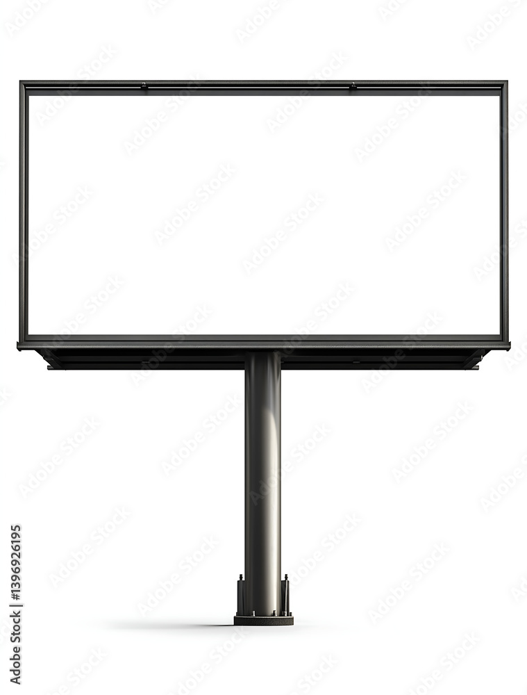 Blank Billboard for Ad Design - A minimal billboard mockup with empty space for inserting custom graphics. Perfect for branding, urban ads, and client presentations. Blank Billboard for Ad Design - A minimal billboard mockup with empty space for inserting custom graphics. Perfect for branding, urban ads, and client presentations.