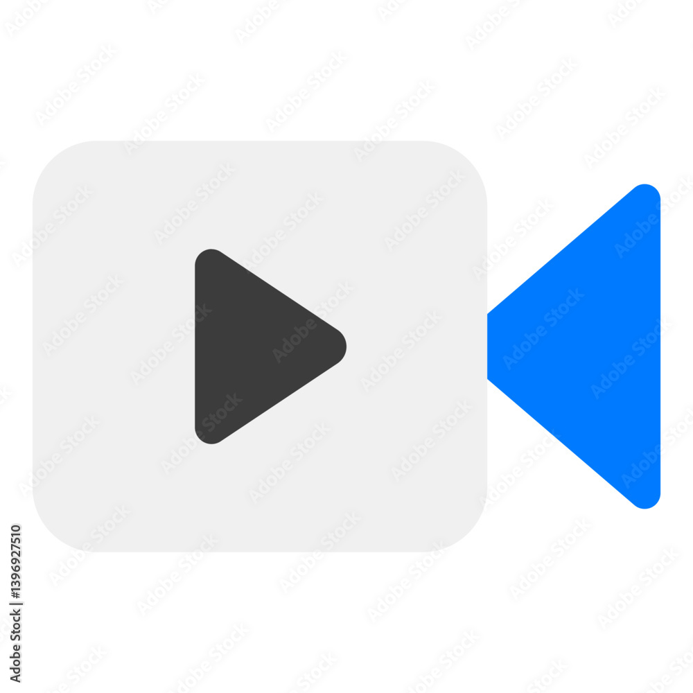 Video playback icon for multimedia usage Video playback icon for multimedia usage