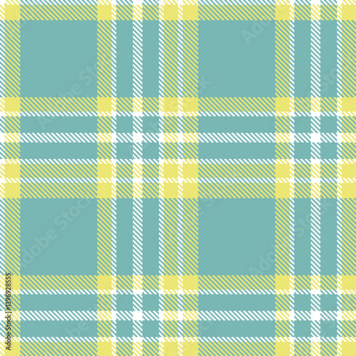 Vintage white and Autumn sandy yellow Seamless Tartan Textile Design