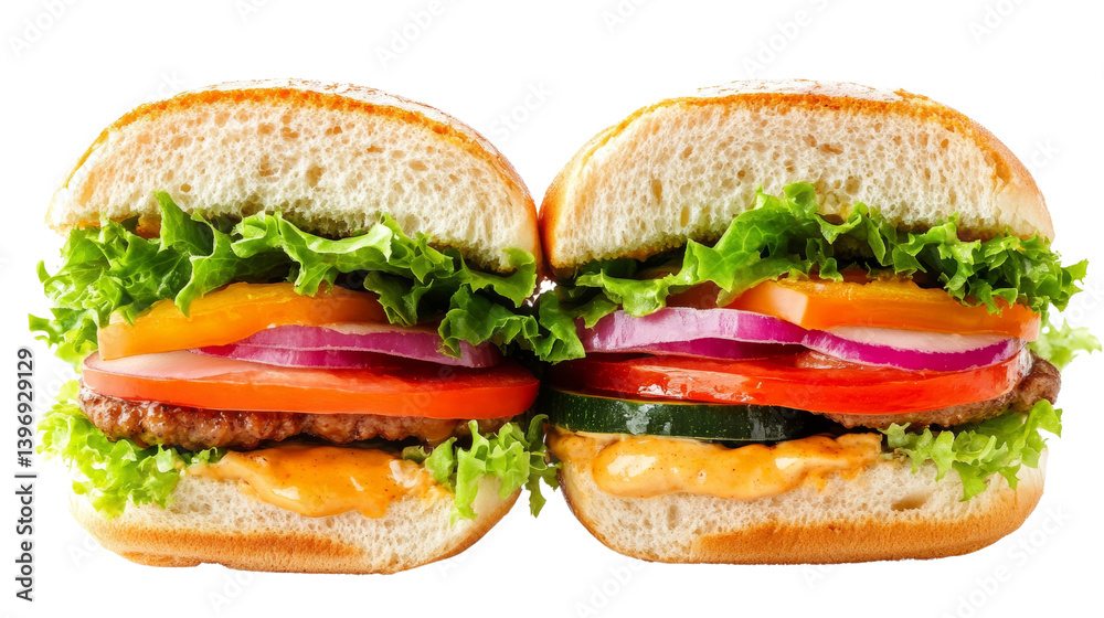 Delicious gourmet burgers modern diner food photography bright setting close-up flavorful experience Delicious gourmet burgers modern diner food photography bright setting close-up flavorful experience