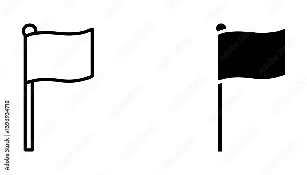 Simple Set of Flag Icon set. Contains such Icons as Achievement, Victory, vector illustration on white background. Simple Set of Flag Icon set. Contains such Icons as Achievement, Victory, vector illustration on white background.