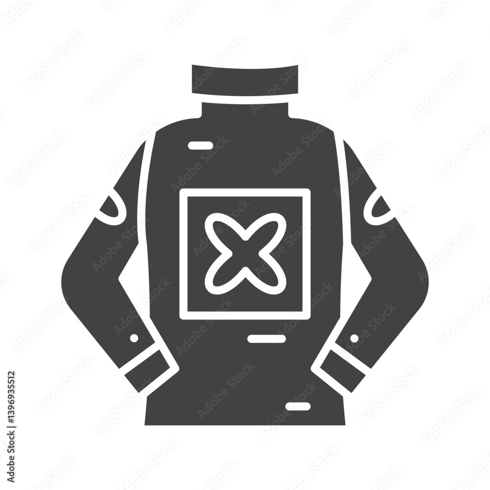 Obraz premium Warm jacket icon vector image. Suitable for mobile apps, web apps and print media.