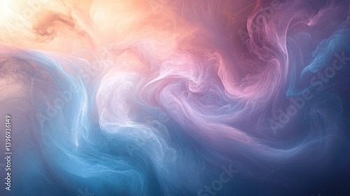 Abstract Celestial Dreamscape: A Symphony of Pastel Hues