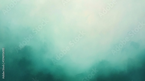 Misty Morning in the Emerald Forest: A Serene Landscape