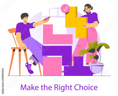 Intuitive Operation. Flat Vector Illustration