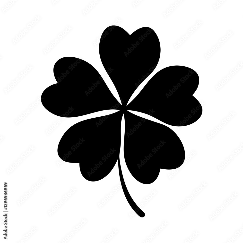 four leaf clover icon, four leaf clover silhouette vector illustration-simple silhouette illustration of four leaf clover, perfect for four leaf clover logos and icons four leaf clover icon, four leaf clover silhouette vector illustration-simple silhouette illustration of four leaf clover, perfect for four leaf clover logos and icons