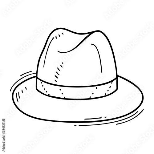 fedora icon, fedora vector illustration-simple illustration of fedora, perfect for fedora logos and icons