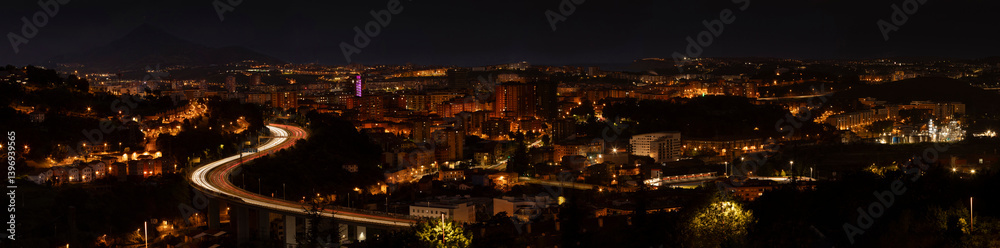 Night view of Bilbao. Panoramic. Basque Country Night view of Bilbao. Panoramic. Basque Country
