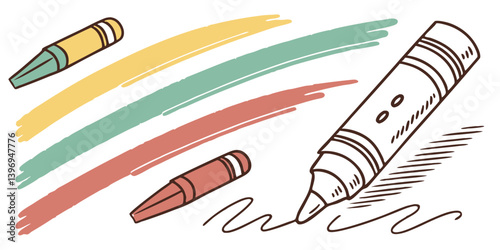 Irregularly Shaped Brush Streaks: Organic, Messy Textures in Vivid Colors