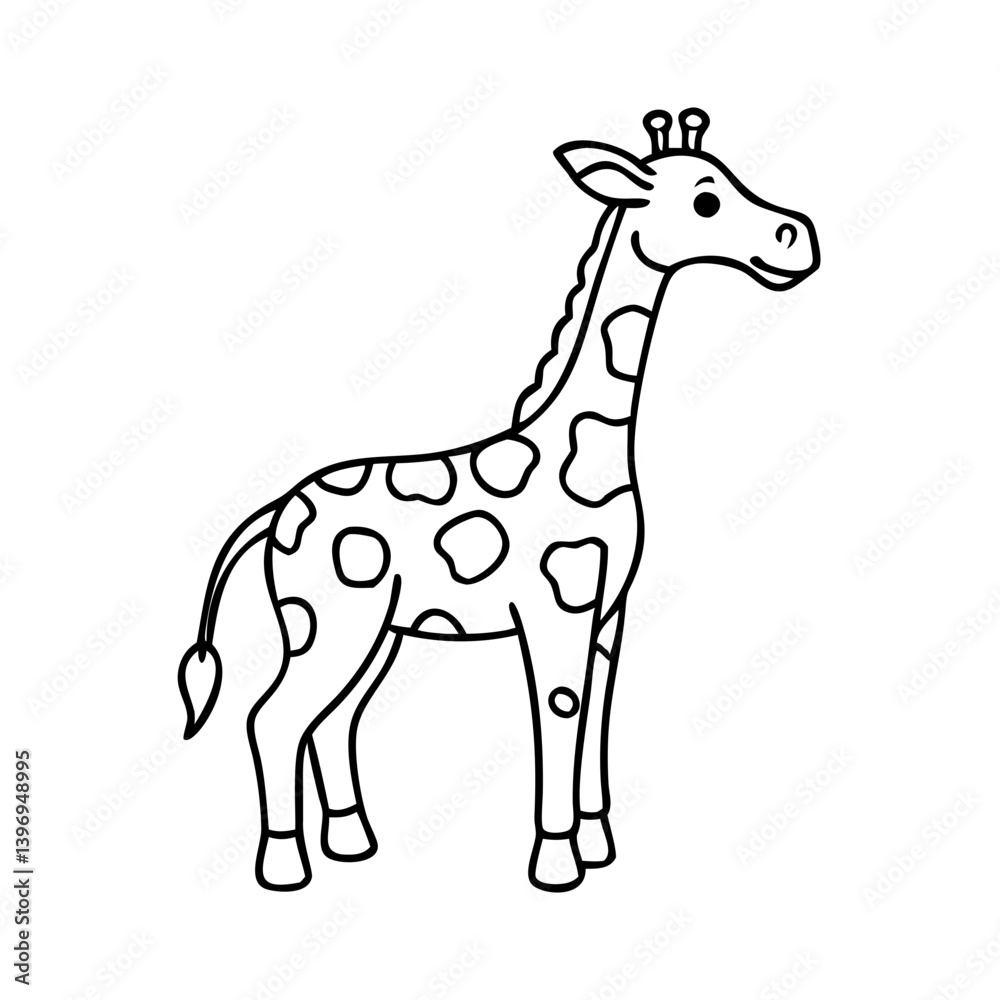 giraffe icon, giraffe vector illustration-simple illustration of giraffe, perfect for giraffe logos and icons giraffe icon, giraffe vector illustration-simple illustration of giraffe, perfect for giraffe logos and icons