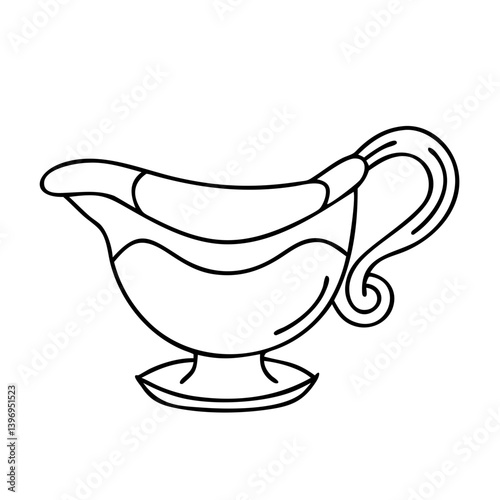 gravy boat icon, gravy boat vector illustration-simple illustration of gravy boat, perfect for gravy boat logos and icons
