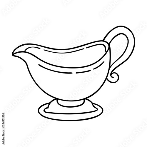 gravy boat icon, gravy boat vector illustration-simple illustration of gravy boat, perfect for gravy boat logos and icons