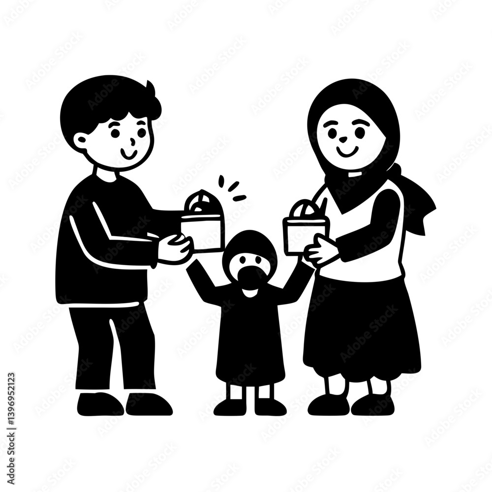 kids receiving eidiya money icon, kids receiving eidiya money vector, kids kids receiving eidiya money icon, kids receiving eidiya money vector, kids