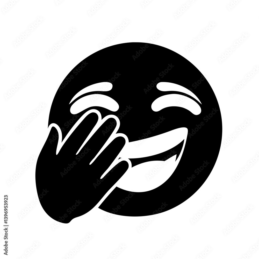 laughing hand icon, laughing hand silhouette vector illustration-simple silhouette illustration of laughing hand, perfect for laughing hand logos and icons laughing hand icon, laughing hand silhouette vector illustration-simple silhouette illustration of laughing hand, perfect for laughing hand logos and icons
