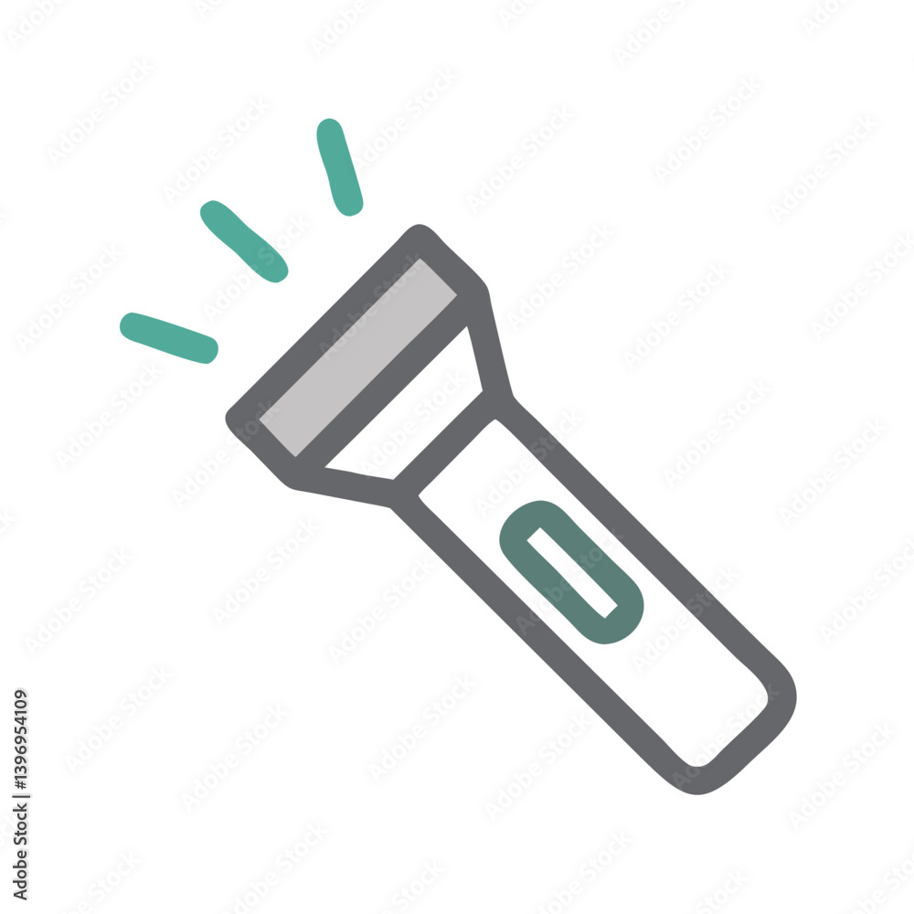 Modern Flashlight Icon Vector Design Modern Flashlight Icon Vector Design