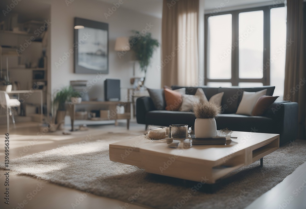 modern living room view on modern living room view on
