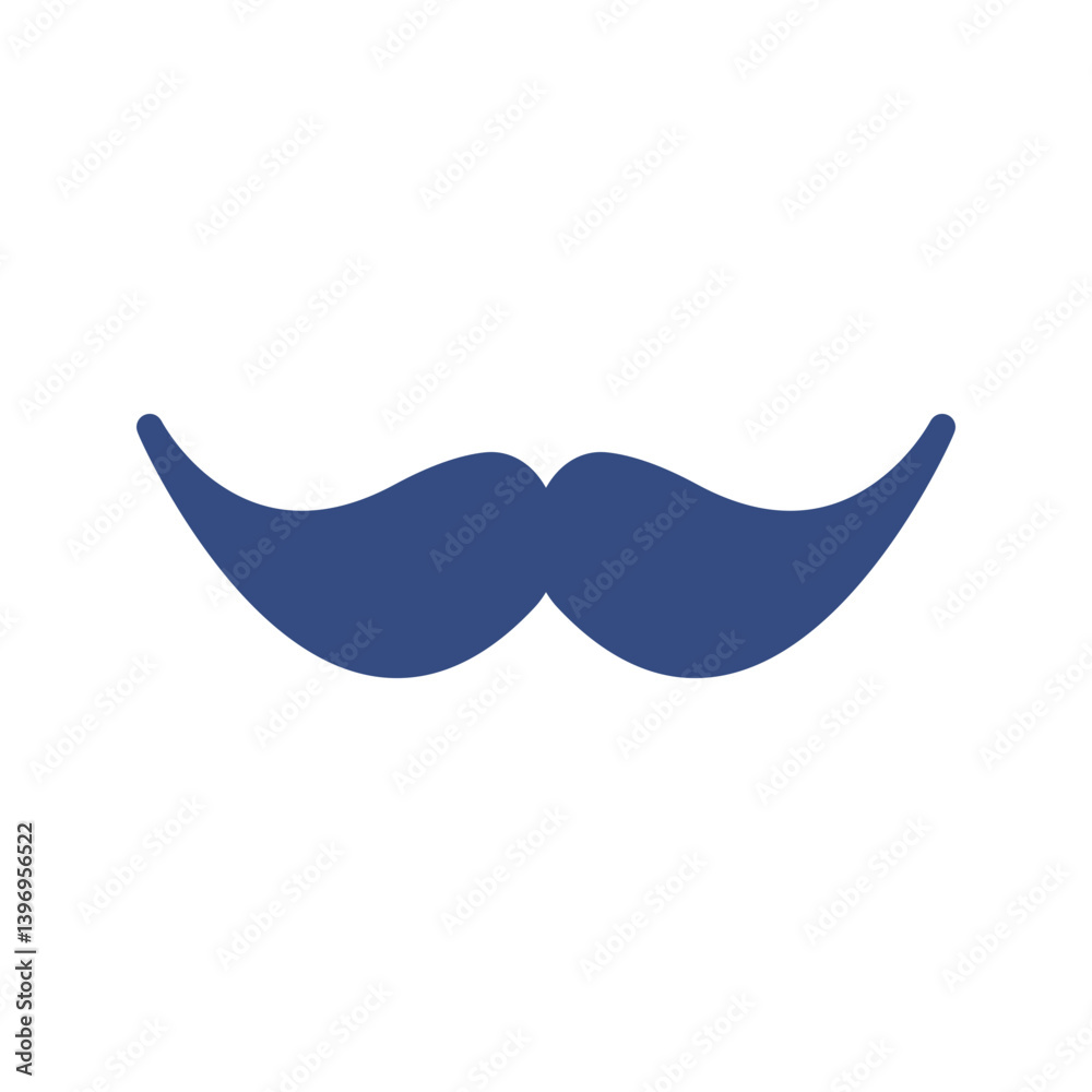 Moustache II icon vector image. Suitable for mobile apps, web apps and print media. Moustache II icon vector image. Suitable for mobile apps, web apps and print media.