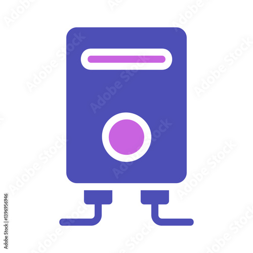 Abstract Illustration of Heating System Element