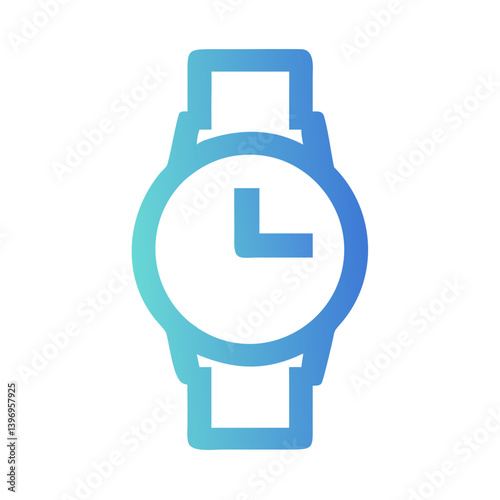 Stylish Watch Icon Vector Illustration