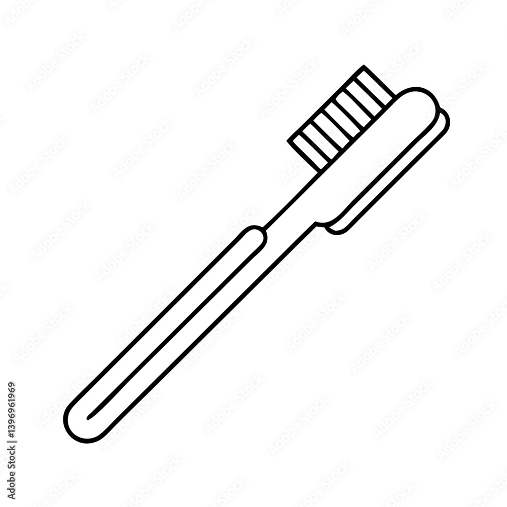 toothbrush icon, toothbrush line art - simple line art of toothbrush, perfect for toothbrush logos and icons toothbrush icon, toothbrush line art - simple line art of toothbrush, perfect for toothbrush logos and icons