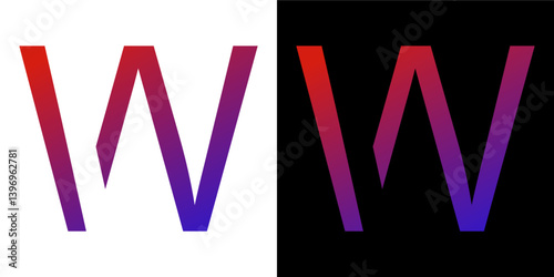 Letter Abstract W logo or symbol template design