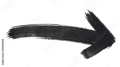 grunge arrow pointing right on white background