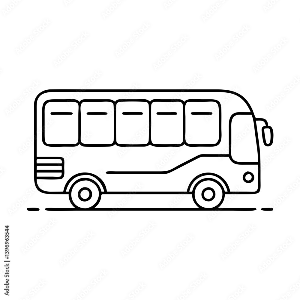 tourbus icon, tourbus line art - simple line art of tourbus, perfect for tourbus logos and icons tourbus icon, tourbus line art - simple line art of tourbus, perfect for tourbus logos and icons