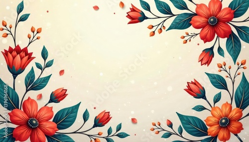 Subtle paisley floral motif, muted tones, soft focus, organic, vintage, neutral