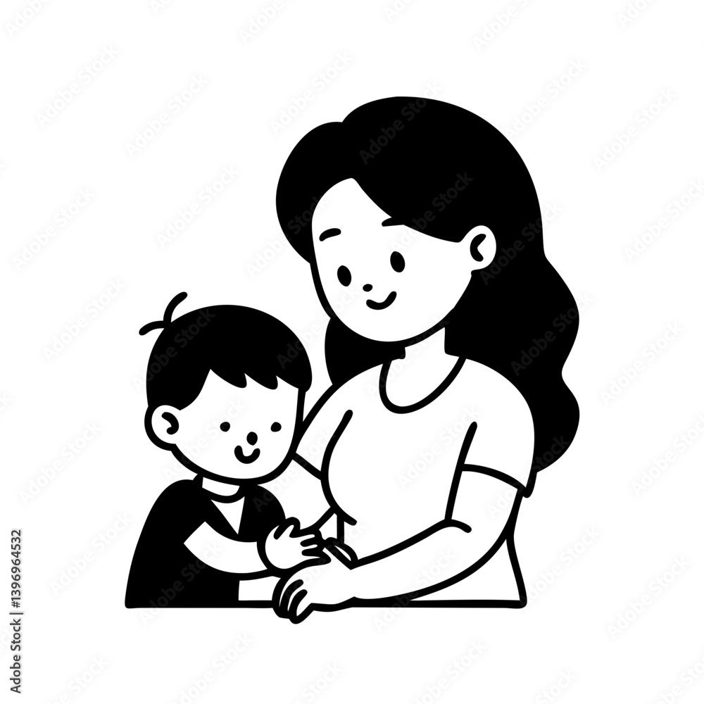 mother and child drawing icon, mother and child drawing silhouette vector illustration-simple silhouette illustration of mother and child drawing, perfect for mother and child drawing logos and icons mother and child drawing icon, mother and child drawing silhouette vector illustration-simple silhouette illustration of mother and child drawing, perfect for mother and child drawing logos and icons
