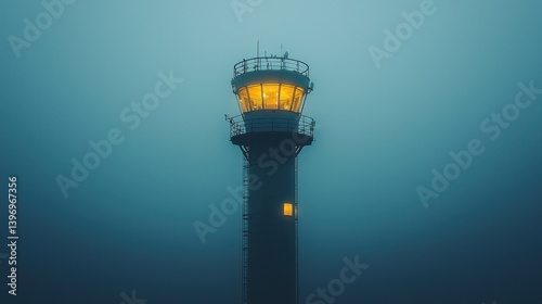 Misty control tower