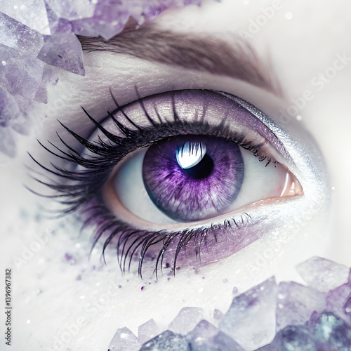eye of the woman