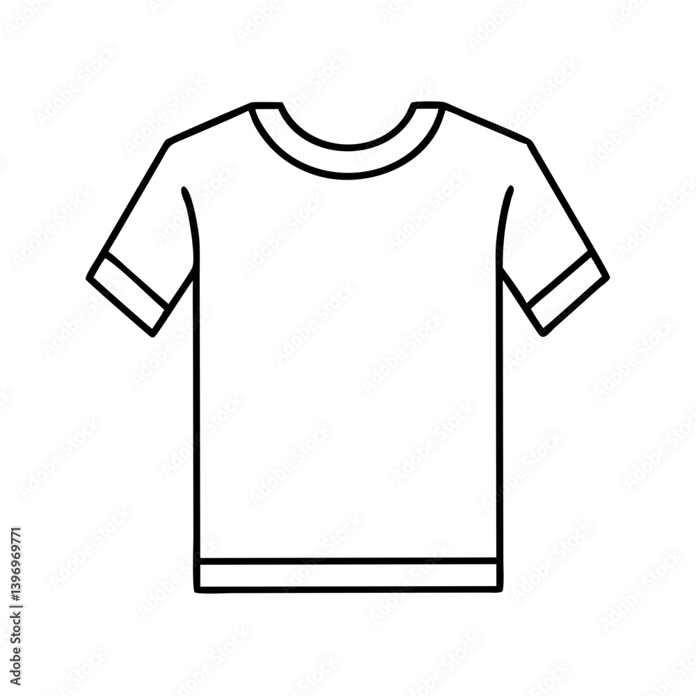 tshirt icon, tshirt line art - simple line art of tshirt, perfect for tshirt logos and icons tshirt icon, tshirt line art - simple line art of tshirt, perfect for tshirt logos and icons