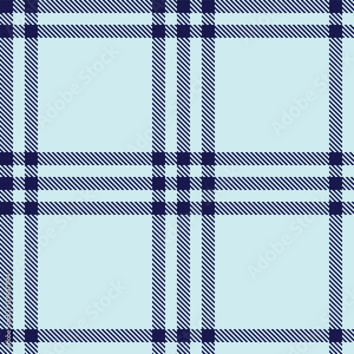 Cool dark indigo Tartan patterns fabric texture. Elegant Dusty ice blue Seamless Tartan