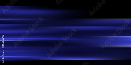 Obraz na płótnie Digitally generated image of blue light and stripes moving fast
w salonie