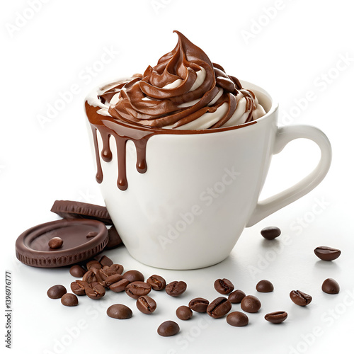 cup of coffee with chocolate