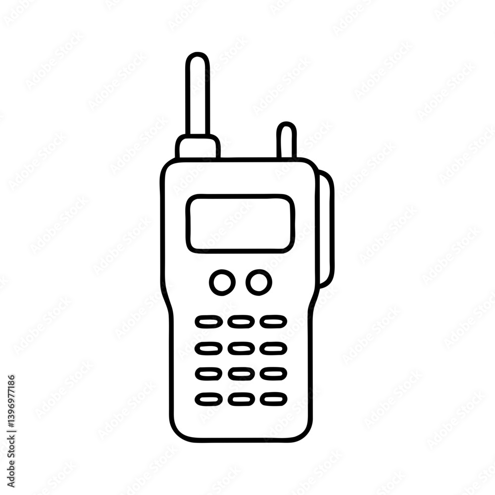 walkietalkie icon, walkietalkie line art - simple line art of walkietalkie, perfect for walkietalkie logos and icons walkietalkie icon, walkietalkie line art - simple line art of walkietalkie, perfect for walkietalkie logos and icons