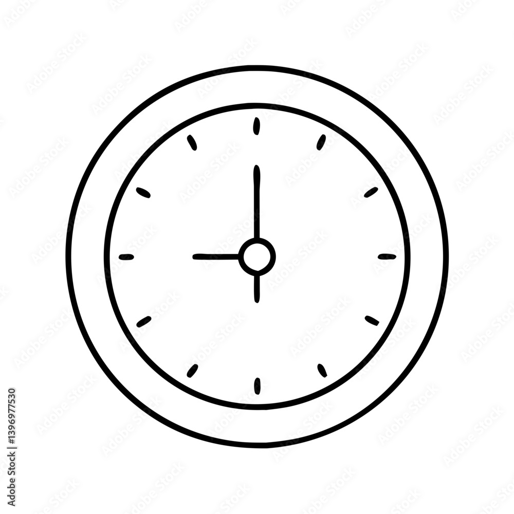 wallclock icon, wallclock line art - simple line art of wallclock, perfect for wallclock logos and icons wallclock icon, wallclock line art - simple line art of wallclock, perfect for wallclock logos and icons