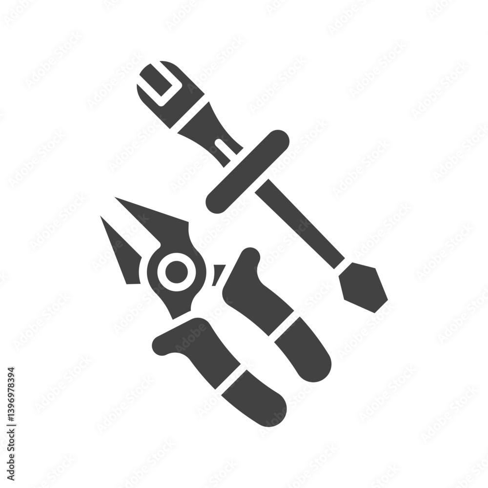 Construction Tools icon vector image. Suitable for mobile apps, web apps and print media. Construction Tools icon vector image. Suitable for mobile apps, web apps and print media.