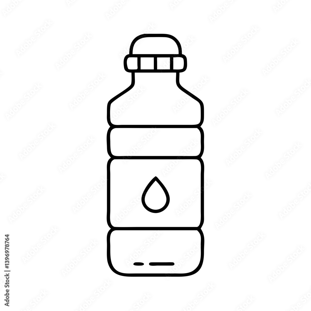 waterbottle icon, waterbottle line art - simple line art of waterbottle, perfect for waterbottle logos and icons waterbottle icon, waterbottle line art - simple line art of waterbottle, perfect for waterbottle logos and icons