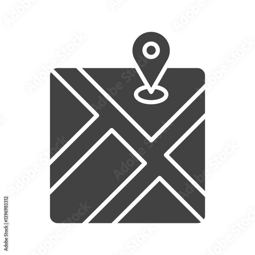 Marked Location icon vector image. Suitable for mobile apps, web apps and print media.
