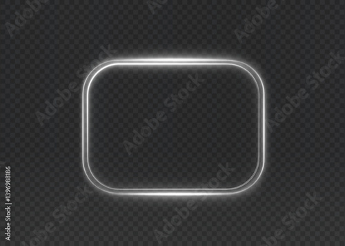 Bright blue neon spiral with speed and glow effects. Futuristic swirl of light and motion on a transparent background. Ideal for tech, energy, or sci-fi themed designs
