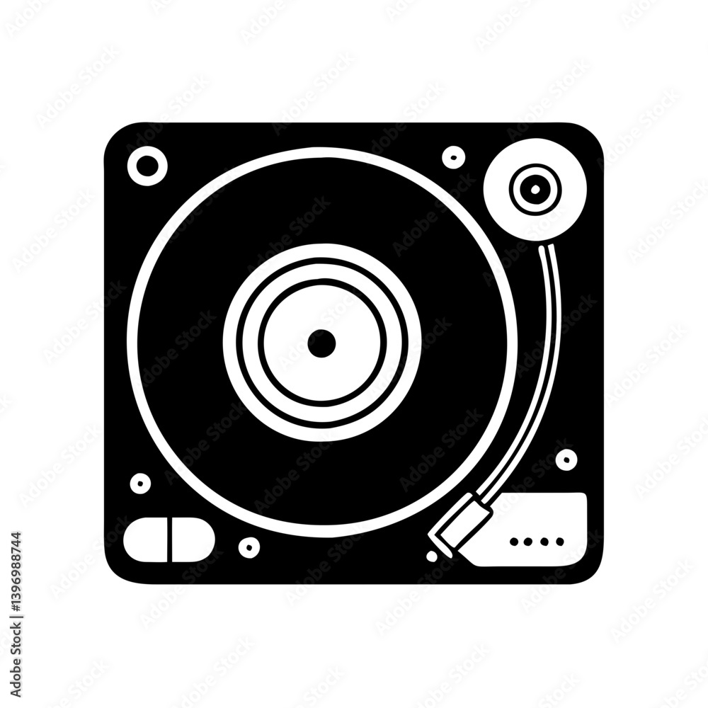 vinyl record player icon, vinyl record player silhouette vector illustration-simple silhouette illustration of vinyl record player, perfect for vinyl record player logos and icons vinyl record player icon, vinyl record player silhouette vector illustration-simple silhouette illustration of vinyl record player, perfect for vinyl record player logos and icons