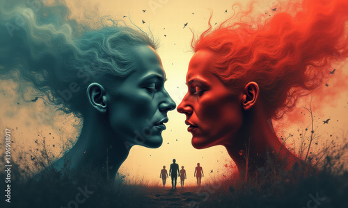 Dualism: Opposing Forces, Surreal Art - Surrealism