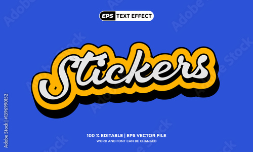 Sticker Text Effects 3D Editable New