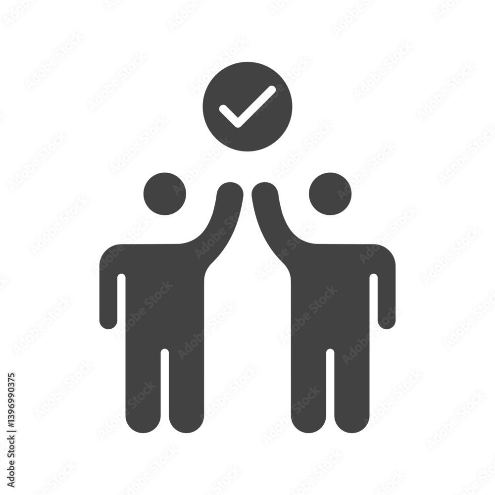 Successful Partnership icon vector image. Suitable for mobile apps, web apps and print media. Successful Partnership icon vector image. Suitable for mobile apps, web apps and print media.