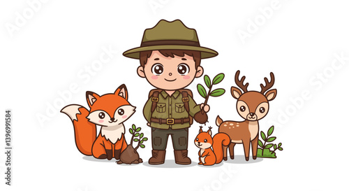 Children Nature Scouts with Forest Friends