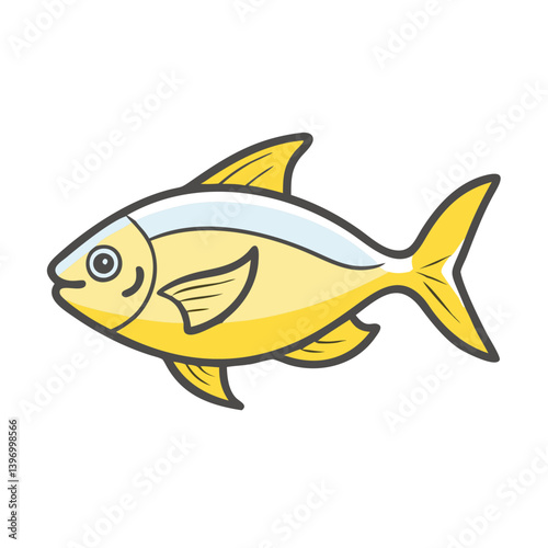 lemon tetra fish icon, lemon tetra fish vector illustration-simple illustration of lemon tetra fish, perfect for lemon tetra fish logos and icons