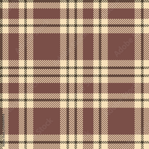 Fire light peach and Fire dark grey Seamless Tartan Textile Design